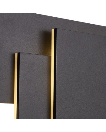 TAHITI XL * APLIQUE GRANDE LED CUADRADOS 36W - NEGRO - 3000K